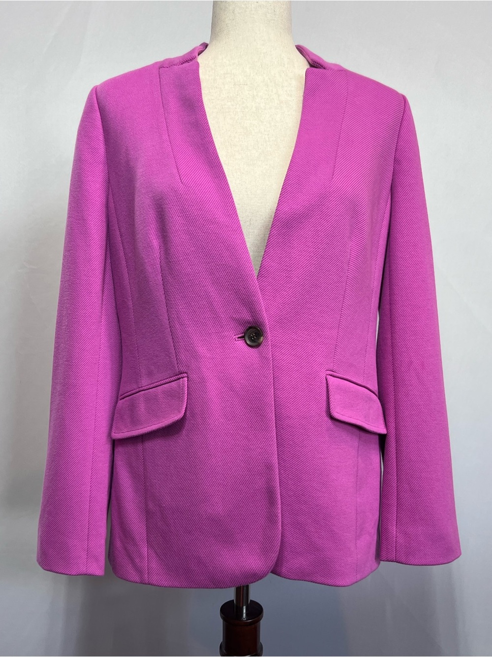 Talbots Pink Single-Button Blazer